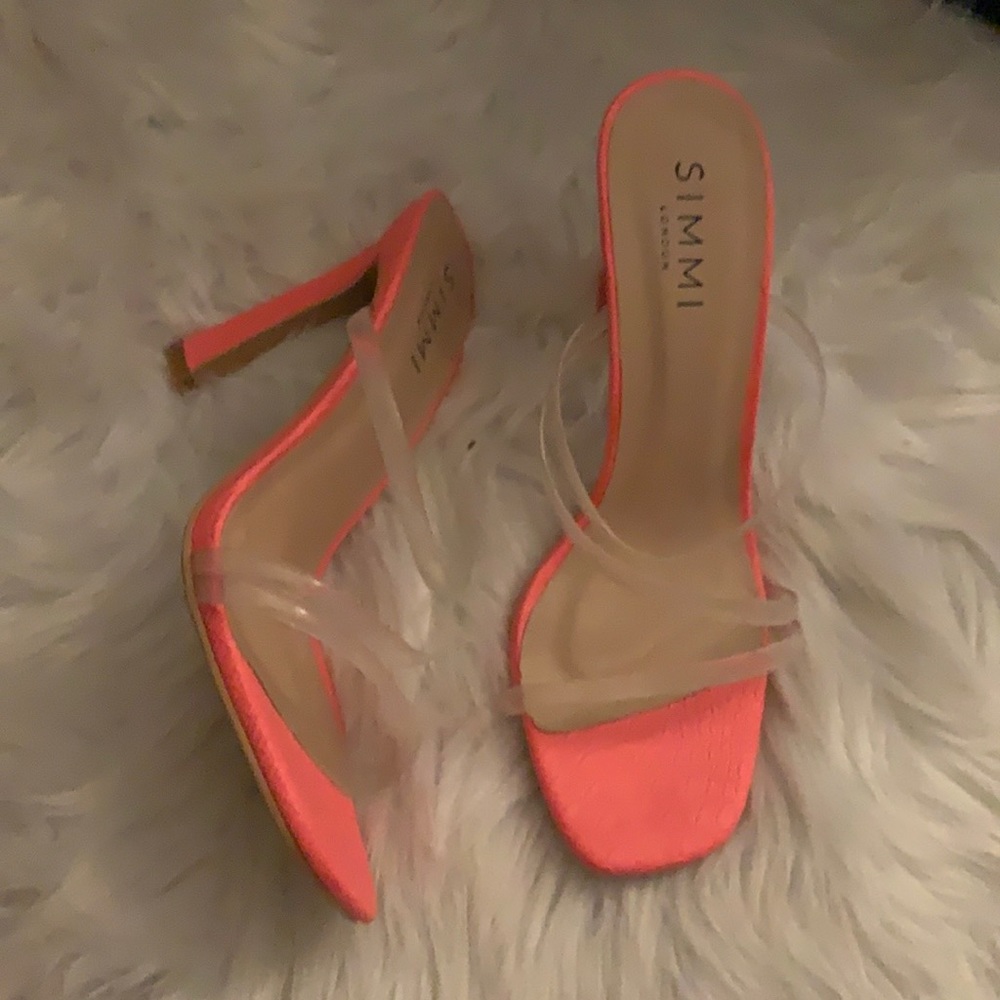 Pink neon heels